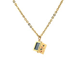 Vintage Gold Card Box Charm - Be On Park
