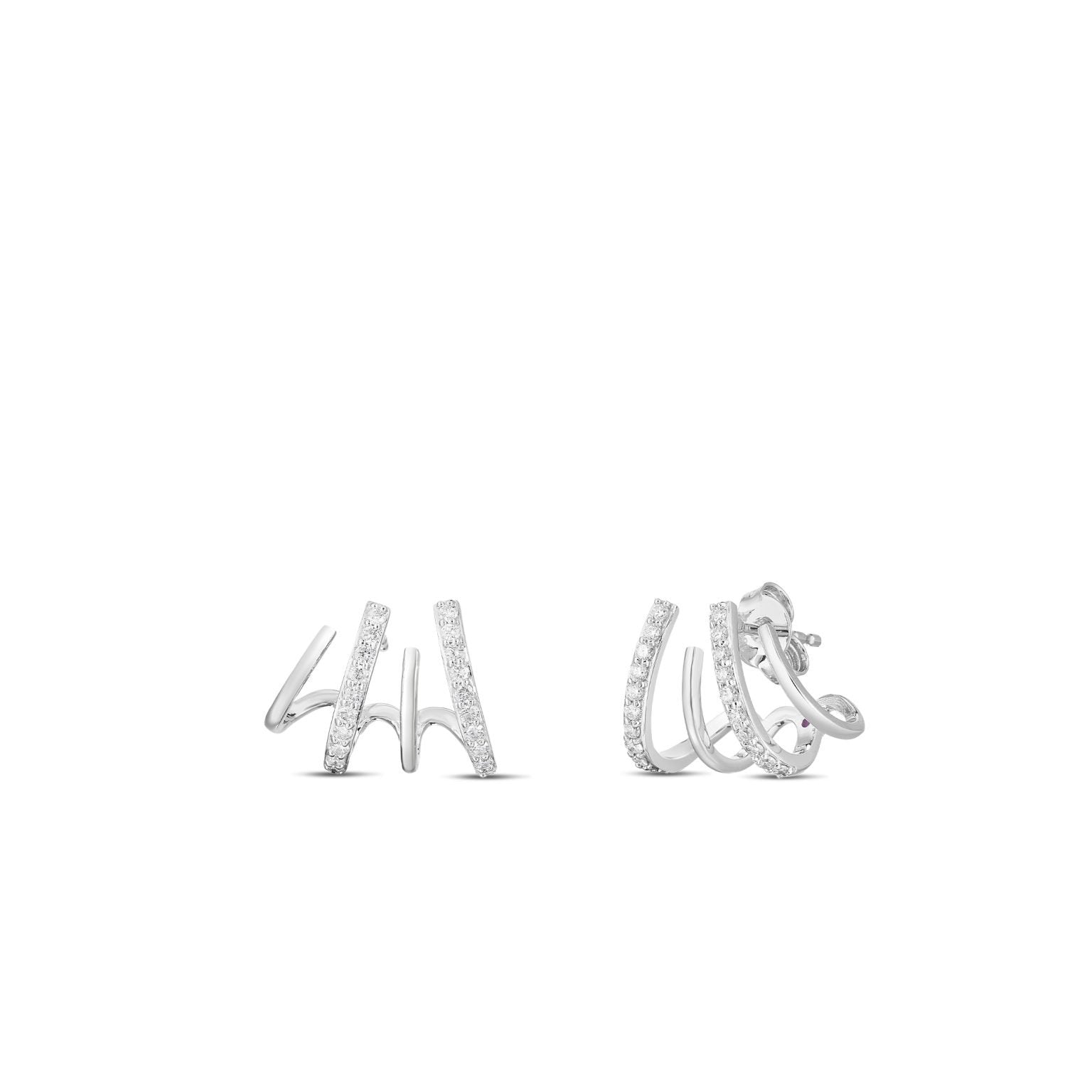 Roberto Coin Diamond Climber Earrings - Be On Park
