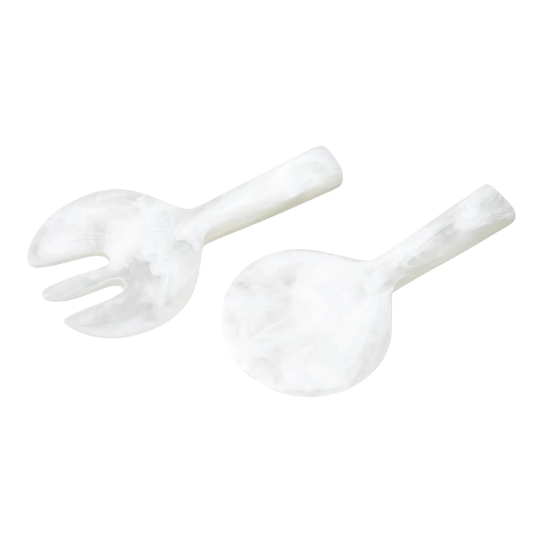 Nashi Home Short Handle Servers - White Swirl - Be On Park