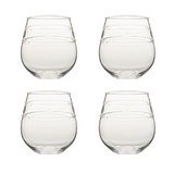 Isabella Acrylic Stemless Wine Glass | Set of Four - Be On Park
