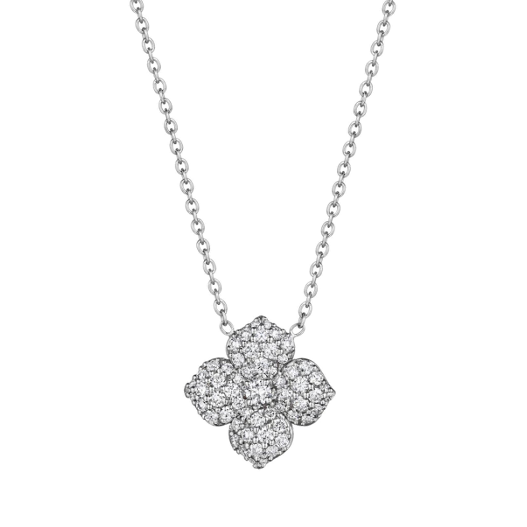 Penny Preville pave diamond large flower pendant necklace - Be On Park