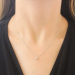 Roberto Coin 16-18" love letter diamond "J" necklace, additional letters available - Be On Park