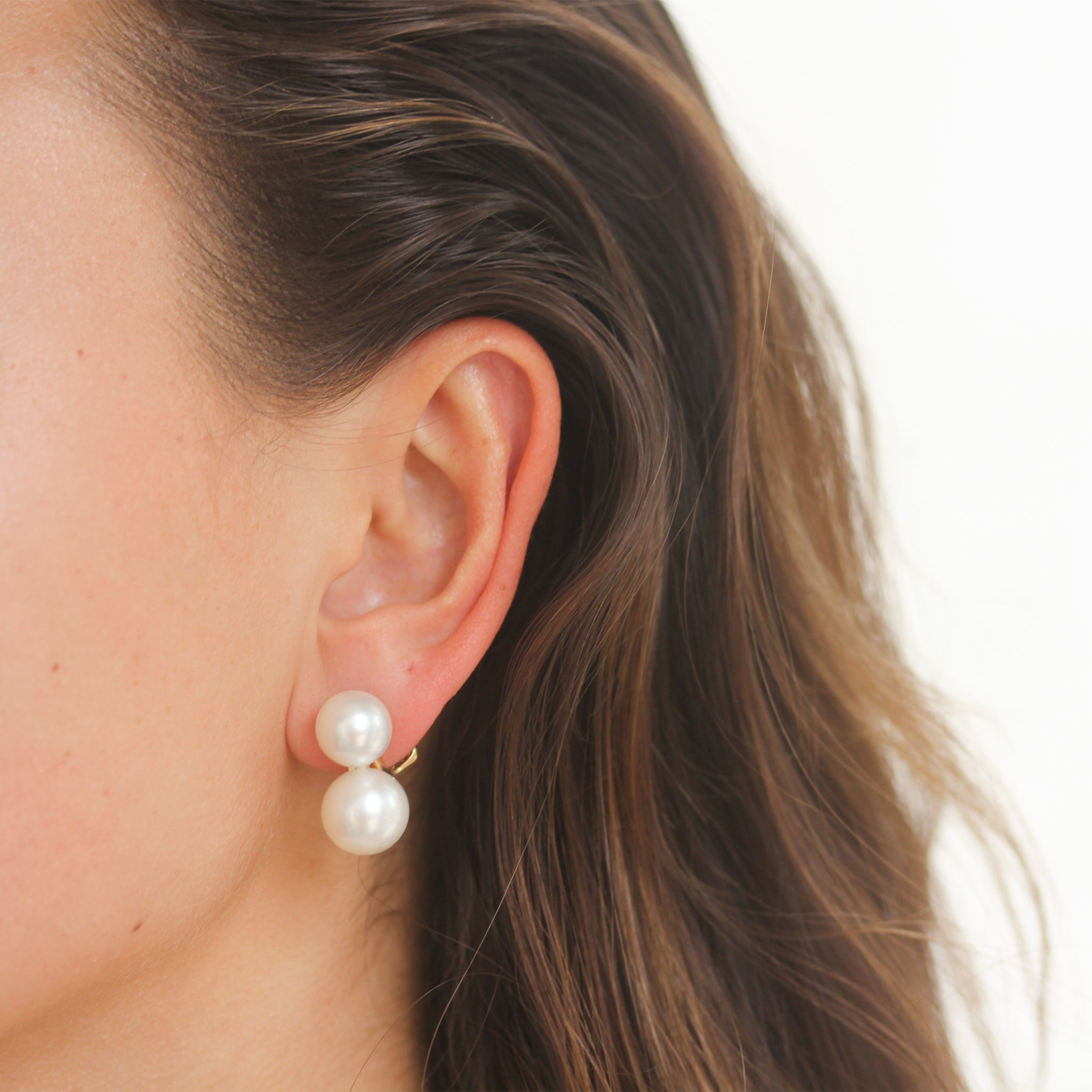 Piranesi Double White Pearl Earrings - Be On Park