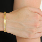 Marika Desert Gold Scattered Diamond Bangle - Be On Park