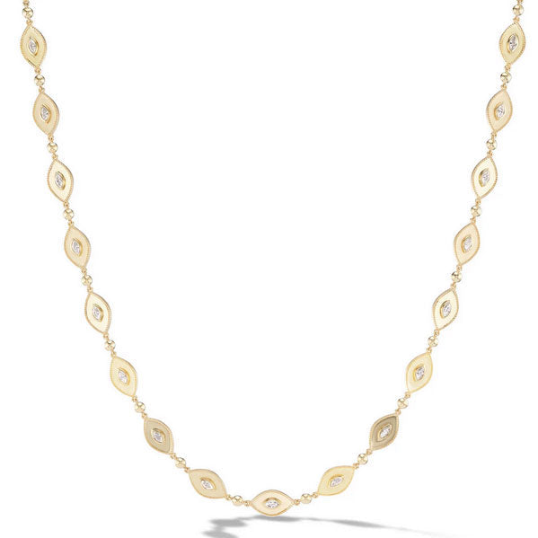 Orly Marcel Marquise Necklace with Diamonds - Be On Park