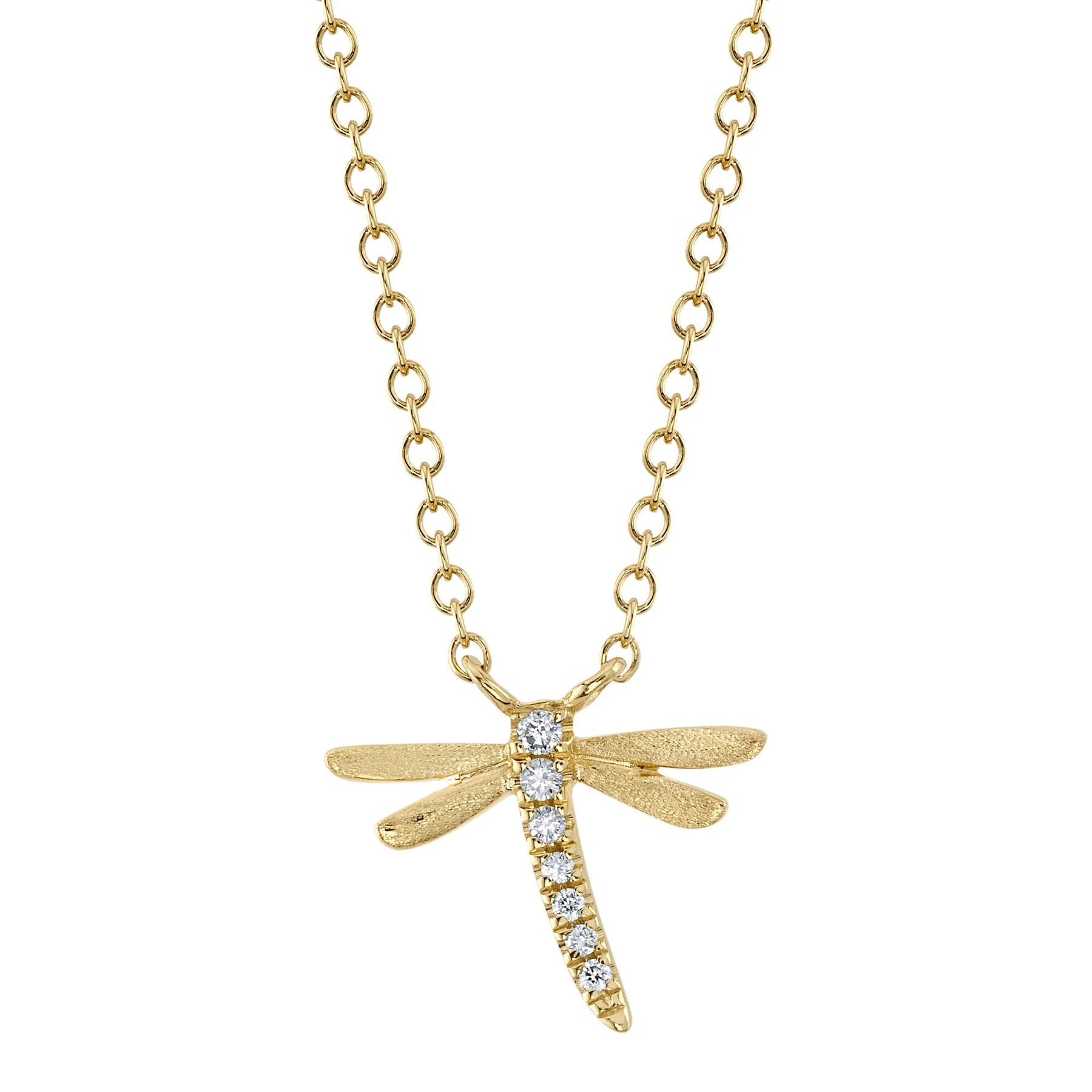 Diamond dragonfly necklace - Be On Park
