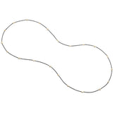 Monica Rich Kosann 47" black steel, gold moon, & star chain necklace - Be On Park