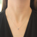 Roberto Coin 16-18" love letter diamond "E" necklace, additional letters available - Be On Park