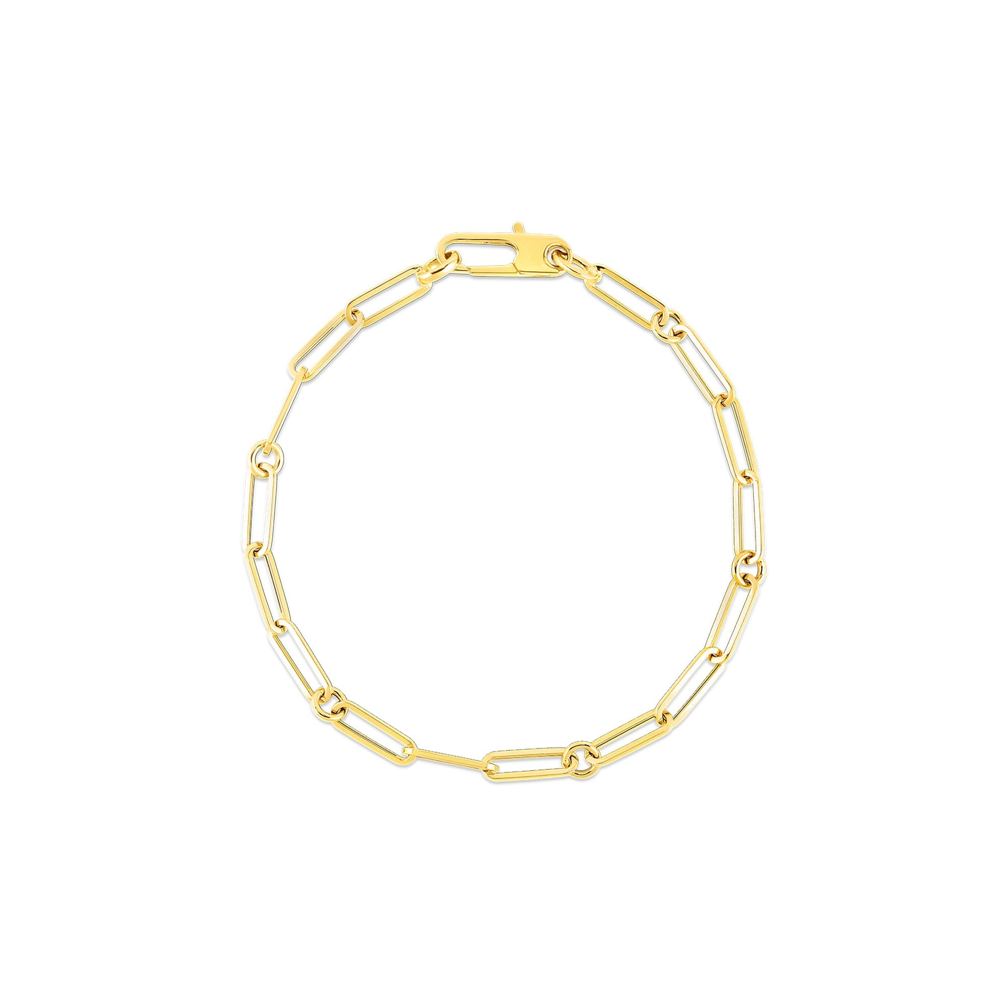 Roberto Coin PAPERCLIP & ROUND LINK BRACELET - Be On Park