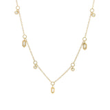 Shy Creation Diamond Baguette Bezel Necklace - Be On Park