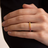 Kimberly Collins Rainbow Sapphire Eternity Band - Be On Park