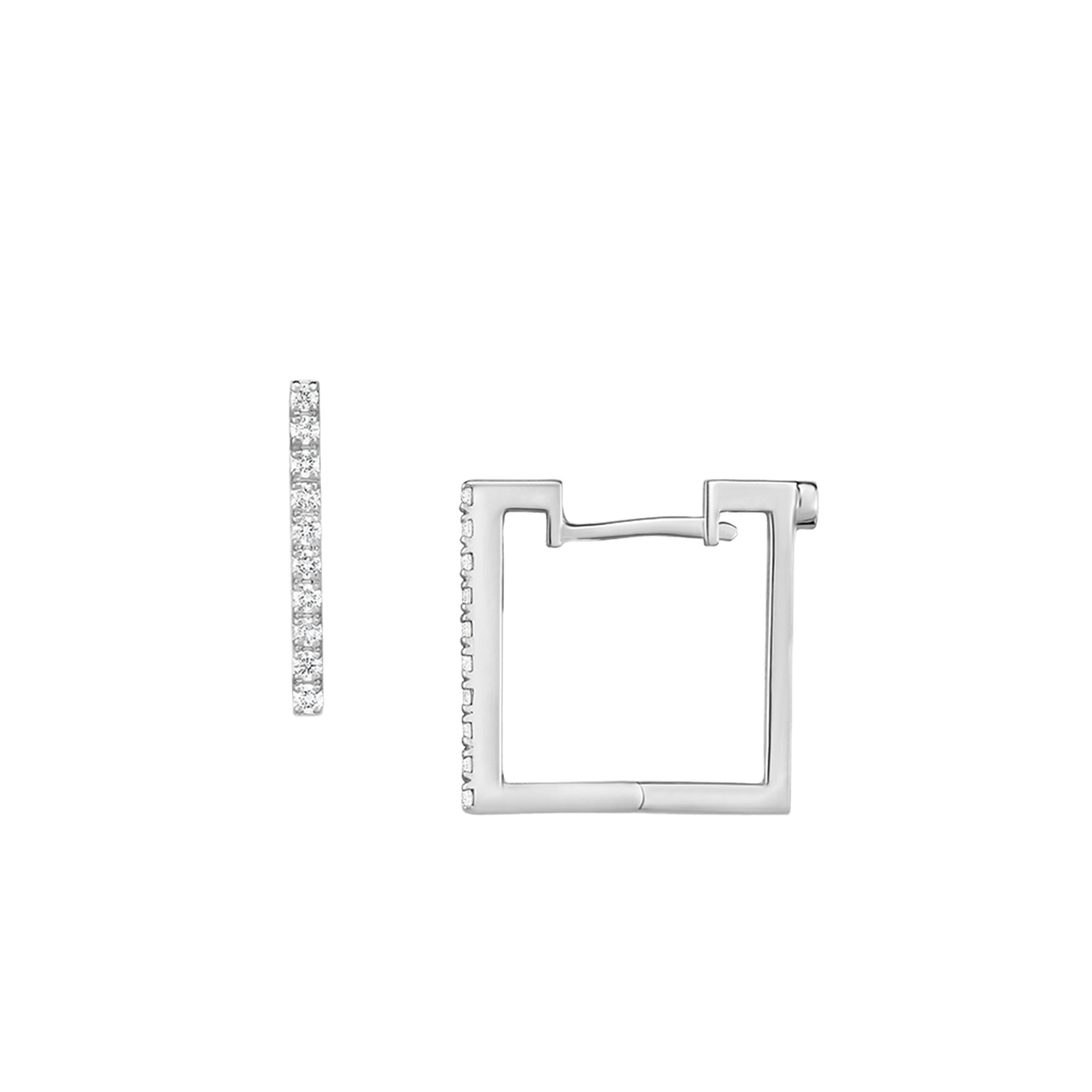 Roberto Coin square diamond earrings - Be On Park