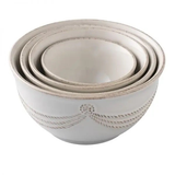 Juliska Berry & Thread Whitewash Nesting Prep Bowls, Set of 4 - Be On Park