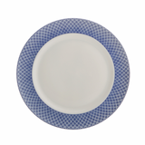 Mottahedeh Blue Dragon Dessert Plate, Solid Band - Be On Park