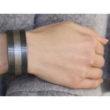 Todd Reed mixed metal cuff bracelet with white brilliant cut diamonds - Be On Park