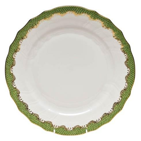Herend Fish Scale Evergreen Dinner Plate - Be On Park