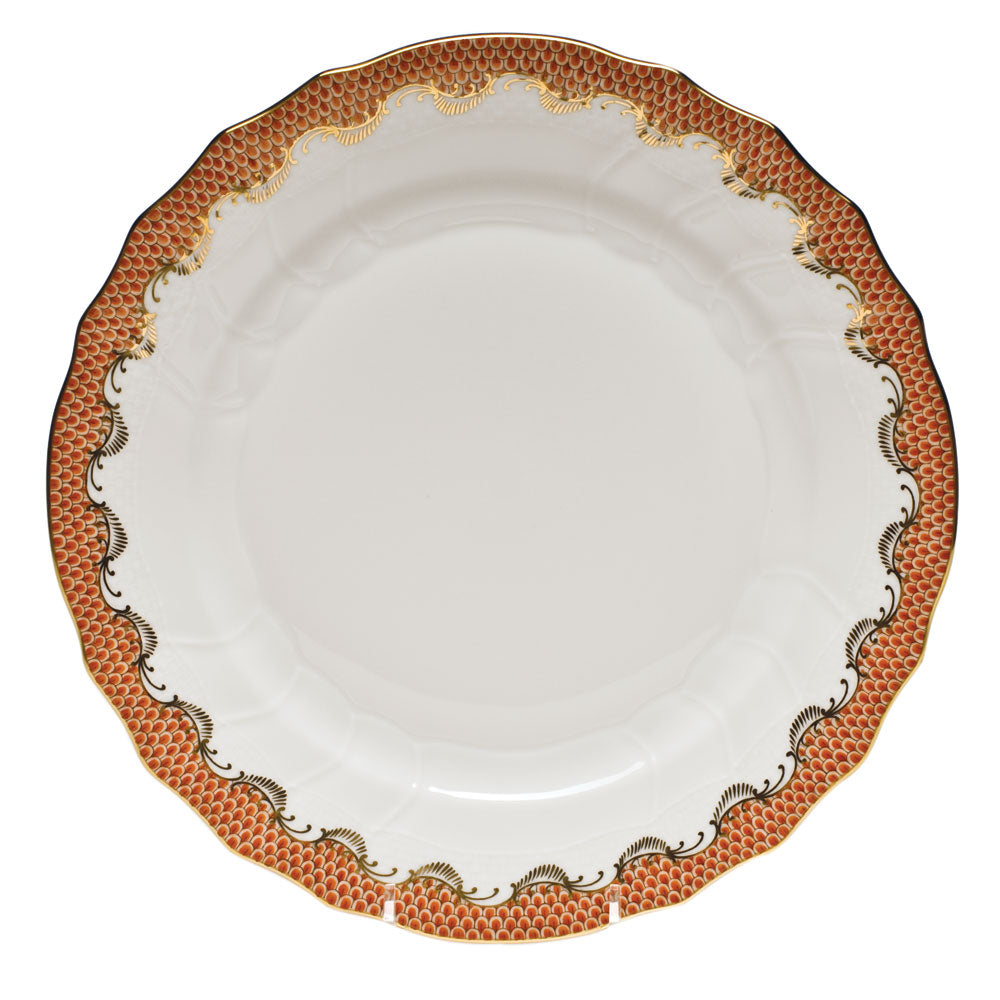Herend Fish Scale Rust Dinner Plate - Be On Park
