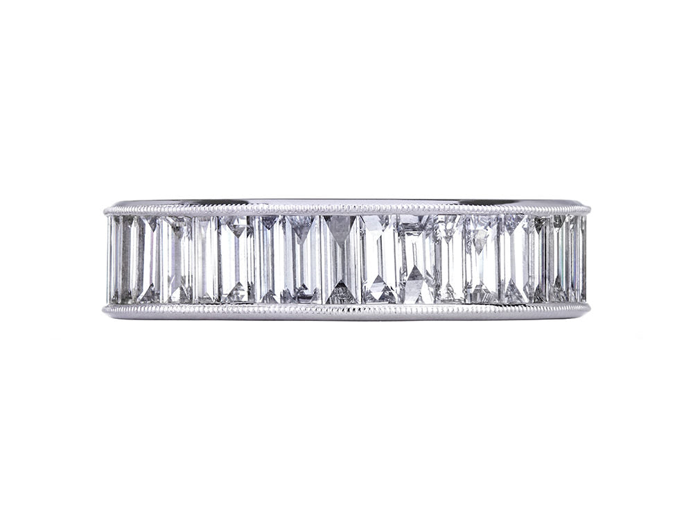 Sethi Couture vertical baguette diamond eternity band - Be On Park