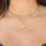 Sydney Evan French Bulldog Charm Necklace with White and Black Diamond - Be On Park