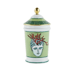 Ginori Il Viaggio Di Nettuno Moss Green Pharmacy Vase with Cover - Be On Park