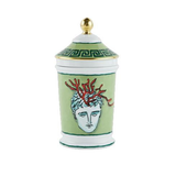 Ginori Il Viaggio Di Nettuno Moss Green Pharmacy Vase with Cover - Be On Park