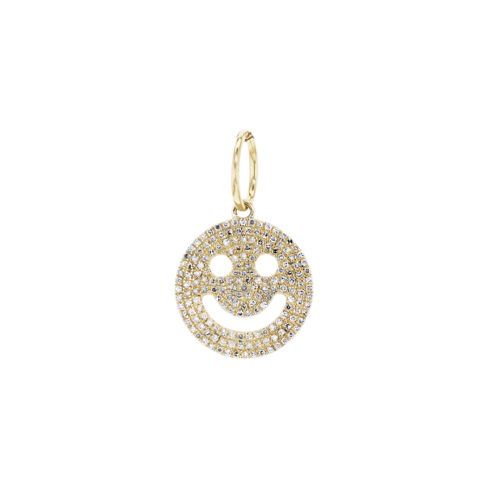 Bright Gems & Beads Diamond Smiley Pendant - Be On Park