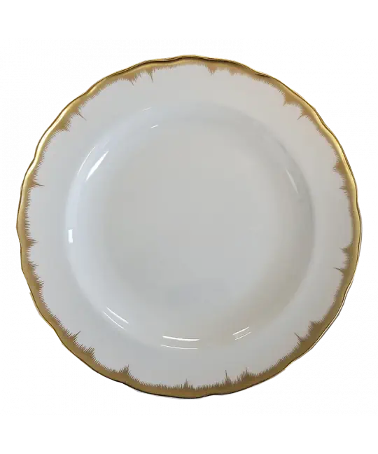 Chelsea Feather Gold Dinner Plate - Be On Park