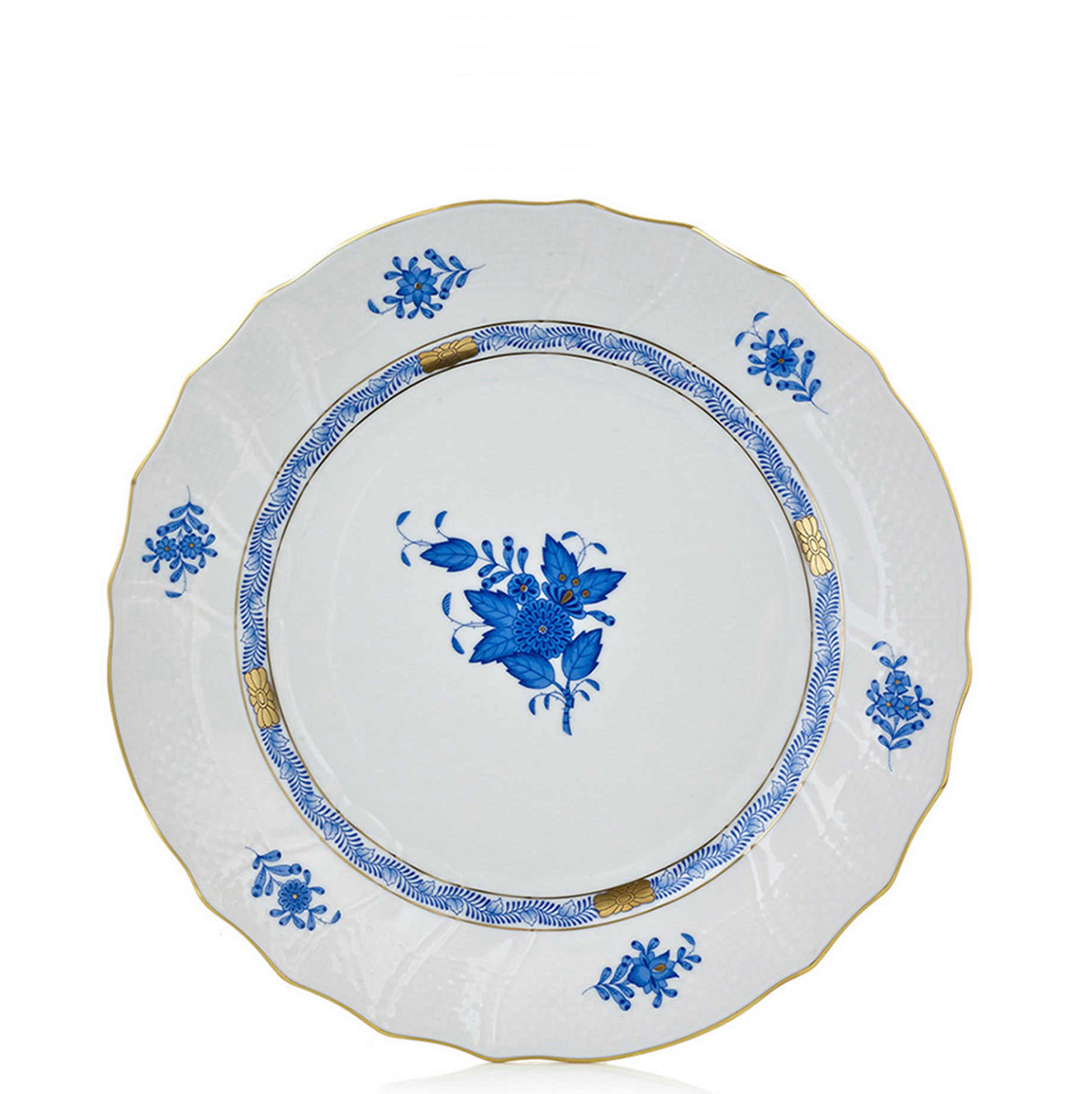 Herend Chinese Bouquet Blue Bread and Butter Plate - Be On Park