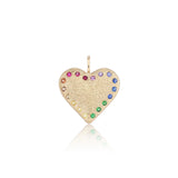 Imperfect Grace Rainbow Puffy Heart Charm - Be On Park