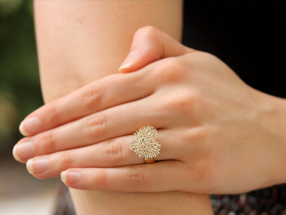 Suzanne Kalan Yellow Gold Diamond Heart Ring - Be On Park