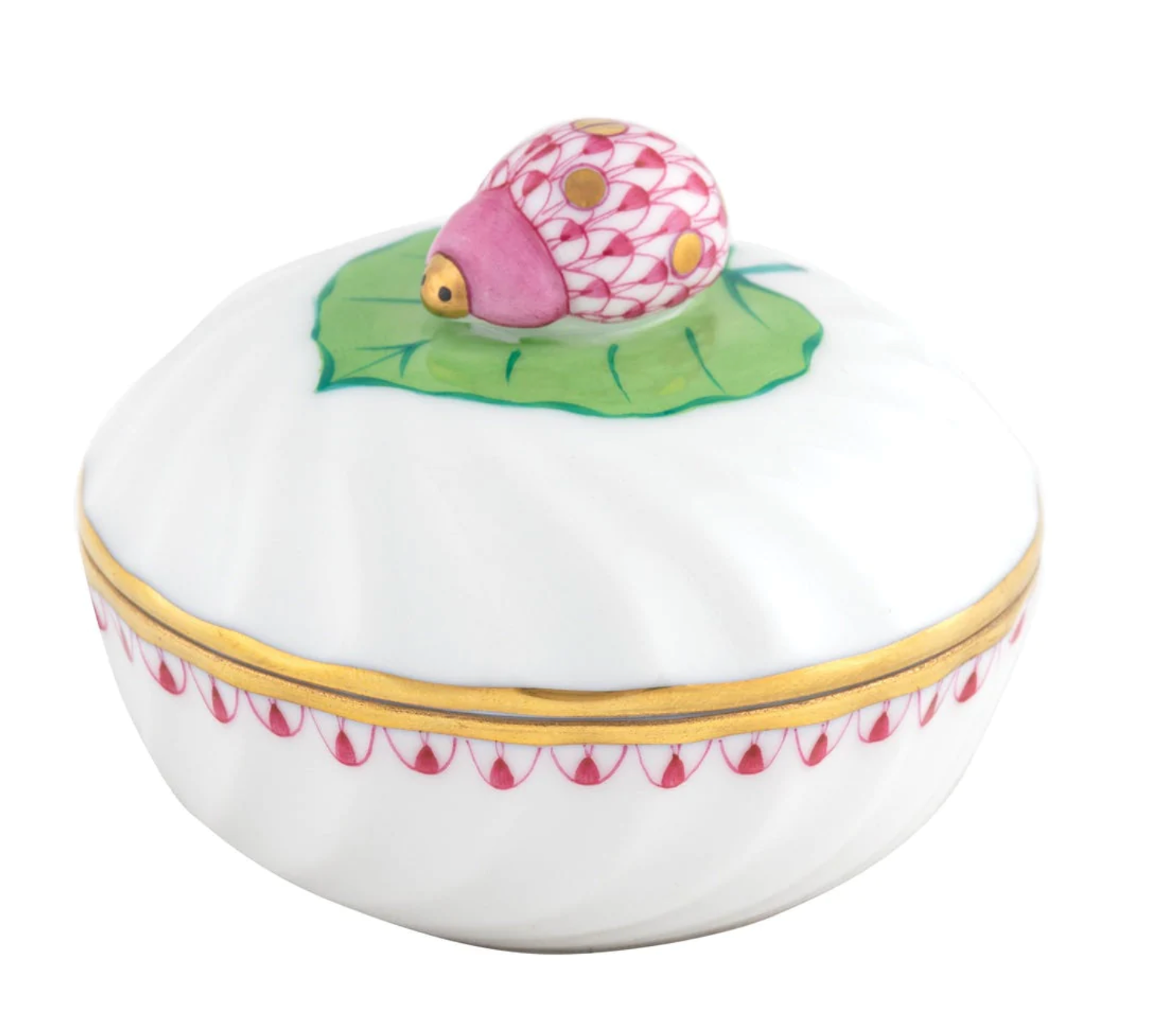 Herend Raspberry Ladybug Box - Be On Park
