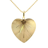 Vintage Large Fluted Heart Charm - Be On Park