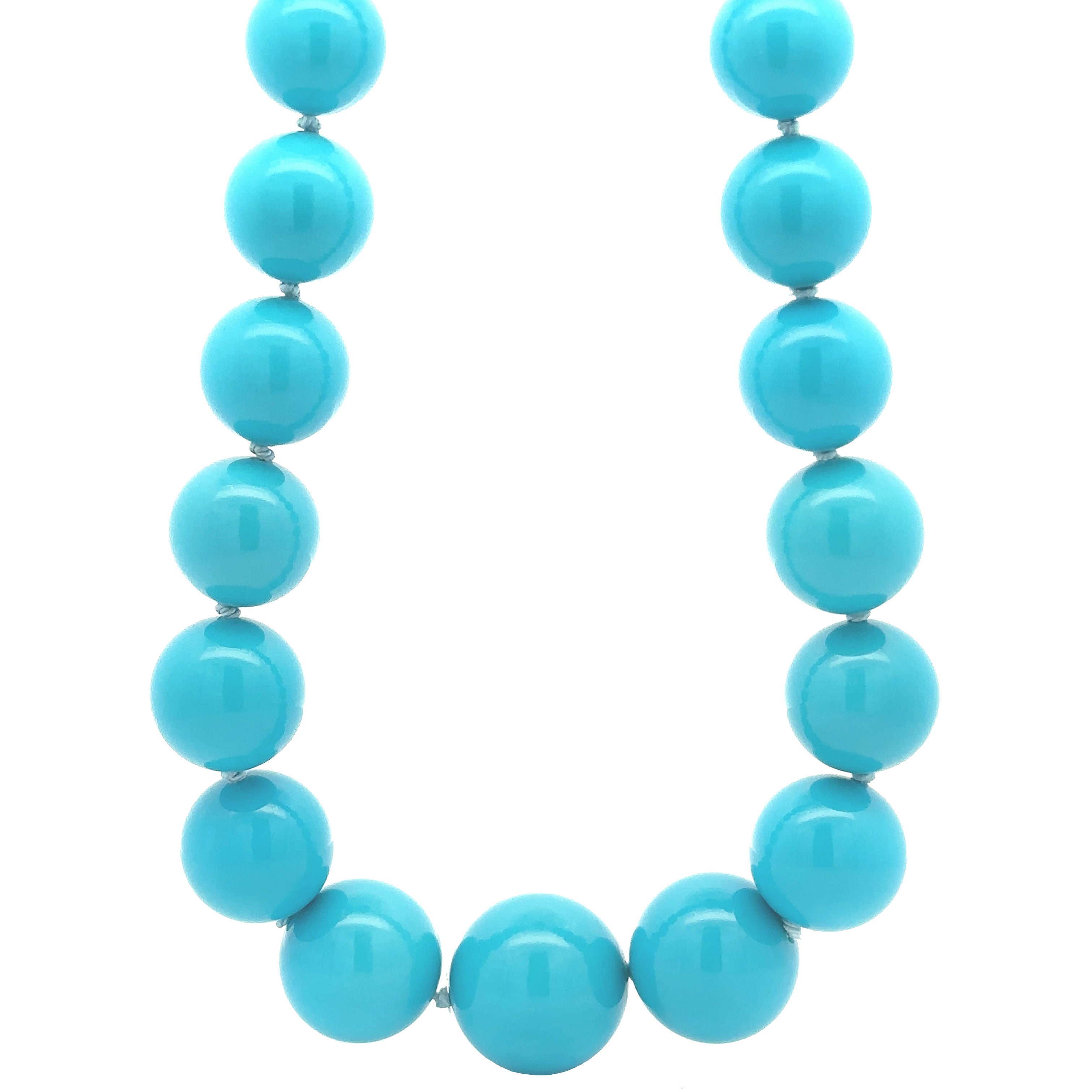 Paul Morelli Gradual Turquoise Bead Necklace - Be On Park