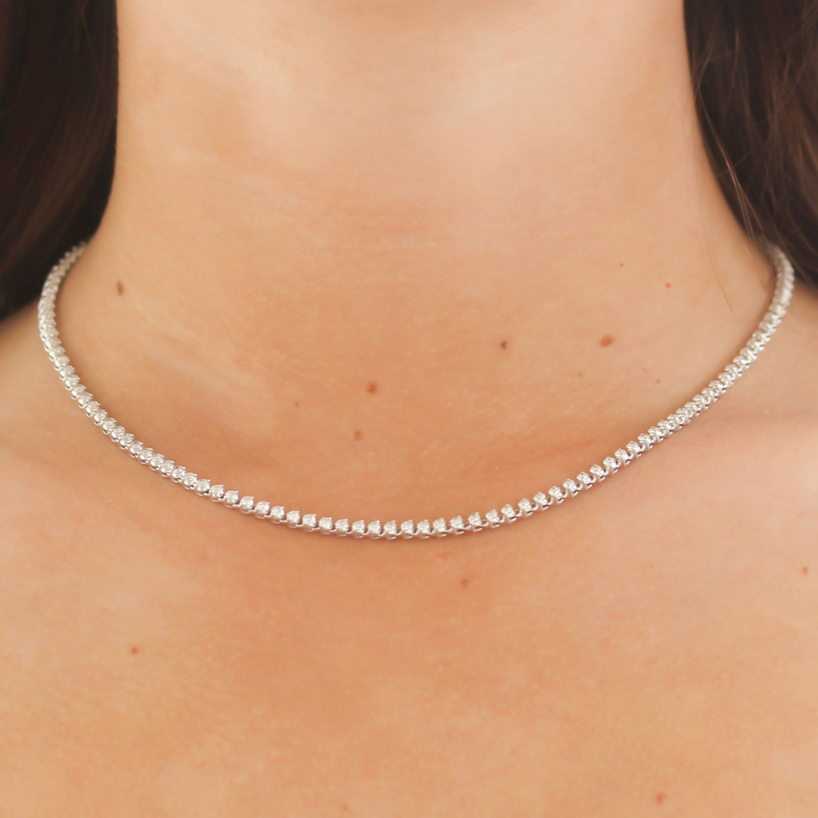 Kwiat Two-Prong Diamond Line Necklace - Be On Park