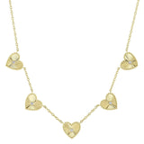 Shy Creation Diamond Bezel Heart Necklace - Be On Park