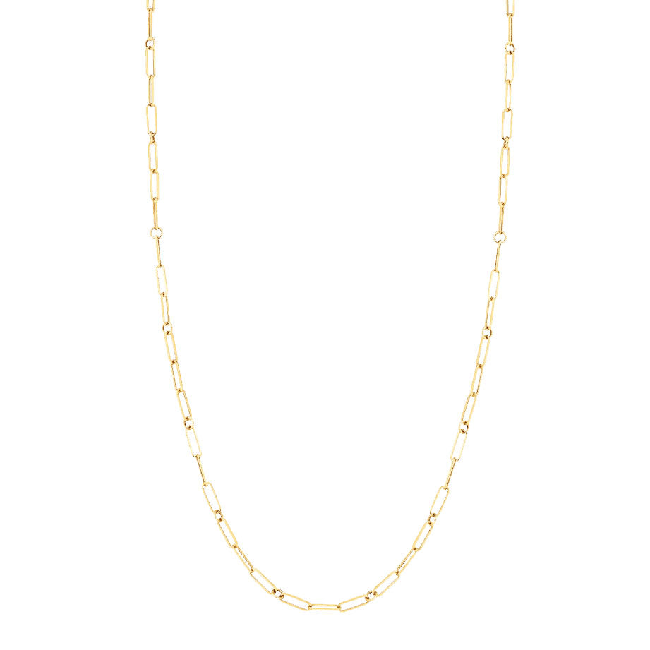 Roberto Coin Gold Paperclip and Round Link Chain - Be On Park