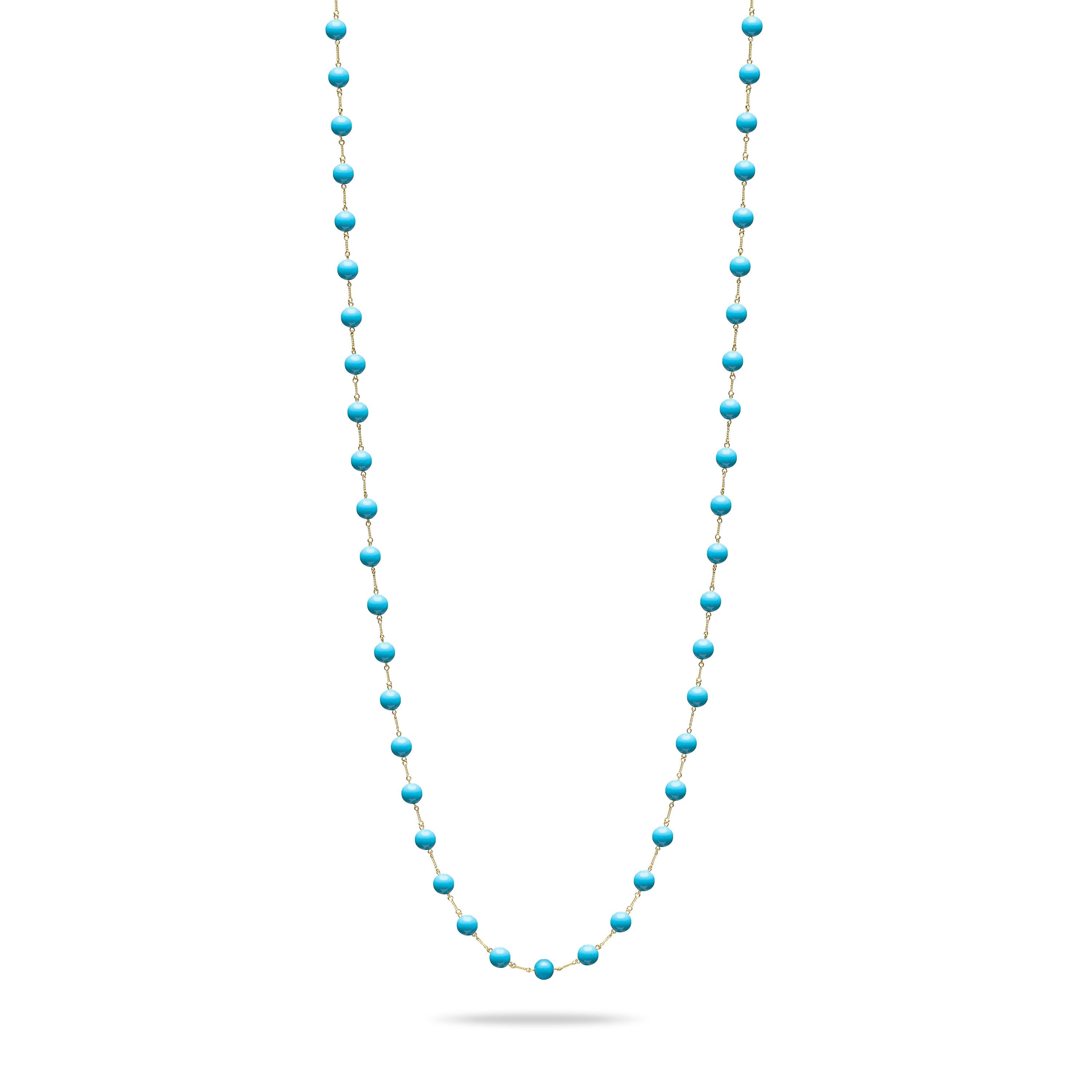 Paul Morelli Turquoise Twist Link Necklace - Be On Park