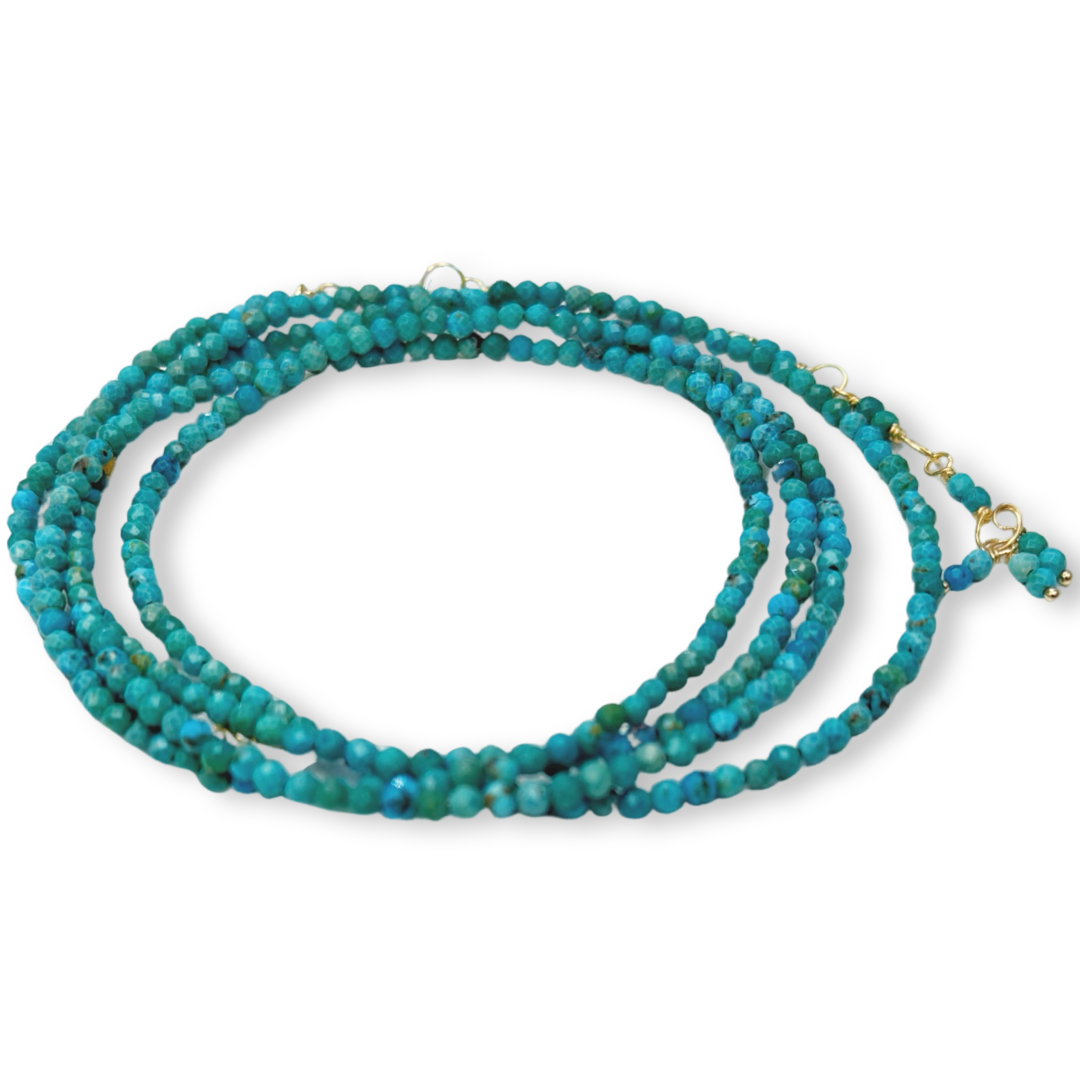 Anne Sportun Turquoise Wrap Bracelet - Necklace - Be On Park