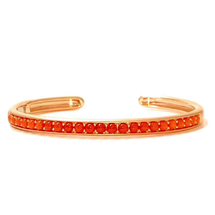 Jane Taylor Cirque oval cuff set with Coral - Be On Park