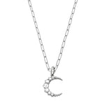 Sethi Couture White Gold Crescent Pendant - Be On Park
