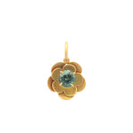 Stephanie Albertson Double Layer Flower Pendant with Green Tourmaline - Be On Park