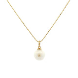 Devon Woodhill White Agate Morning Star Charm with Diamond