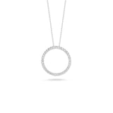 Roberto Coin Tiny Treasures Small Diamond Circle Necklace - Be On Park