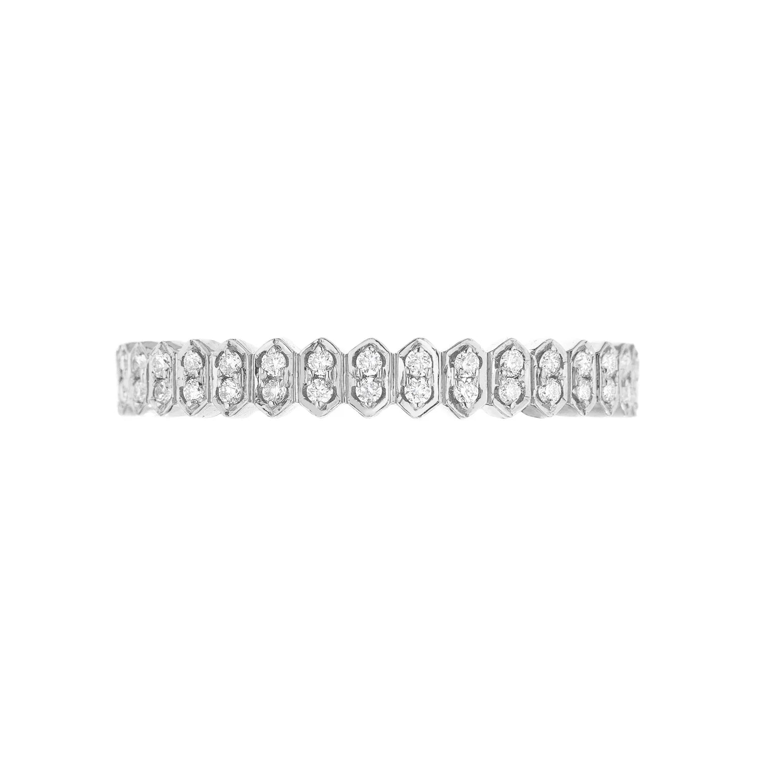 Sethi Couture White Gold Mini Abacus White Diamond Ring 0.30ctw - Be On Park