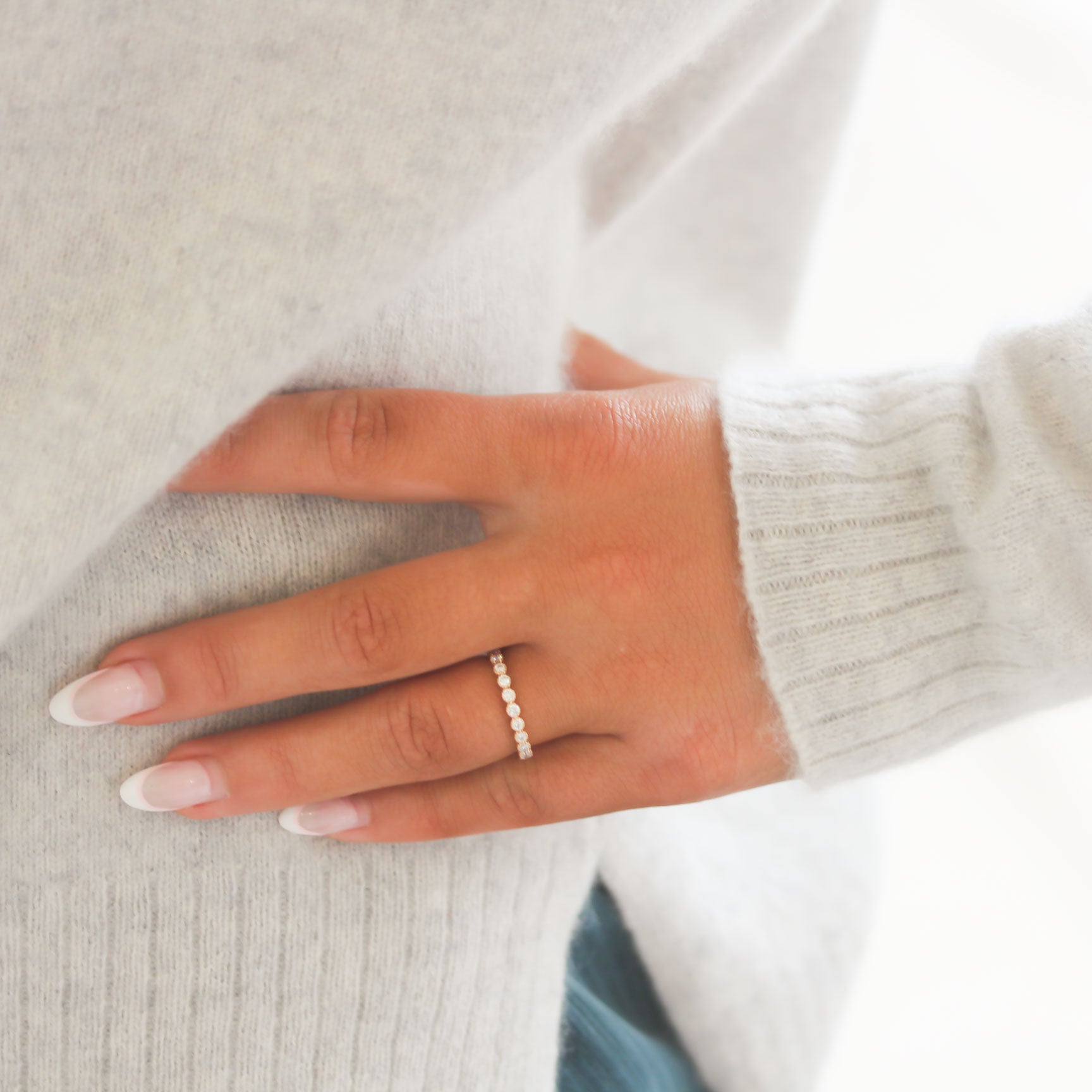 Sethi Couture Grace White Diamond Band - Be On Park