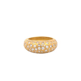 Stephanie Albertson Domed Ring with Scattered Burnished-set Diamonds