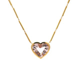 Lauren K X Be On Park Morganite Heart Necklace