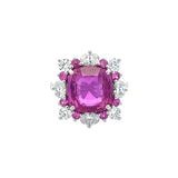 Oscar Heyman Pink Sapphire and Diamond Ring