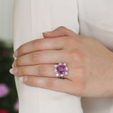 Oscar Heyman Pink Sapphire and Diamond Ring