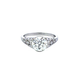 Fred Leighton Diamond Ring with Crosshatch Filigree